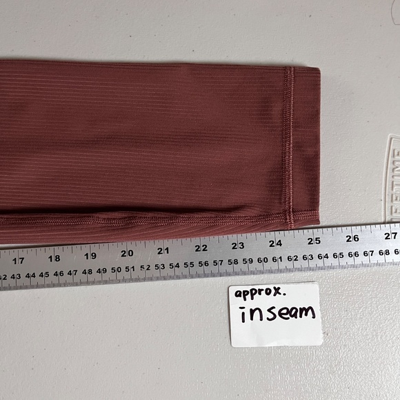 Lululemon Align Ribbed High Rise Leggings Pants - Women's Size 6 - Roasted Brown - Picture 9 of 10